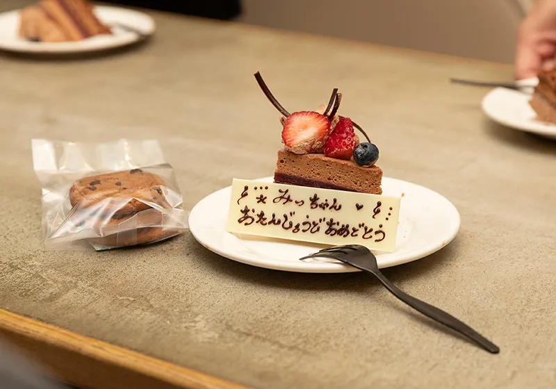 お誕生日にはケーキ